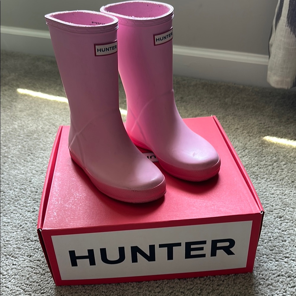 Hunter Kids Light Pink Rain Boots